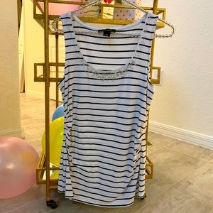 White House Black Market Sleeveless Blouse Size S